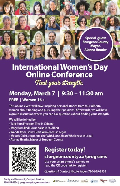 Virtual Conference for International Women's Day - March 7 - 9:30 - 11:30